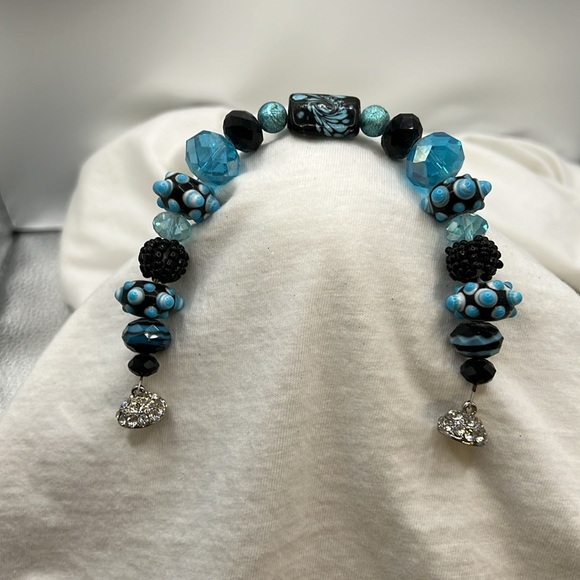 Handmade Bead Bracelet Magnetic Clasp - 8” - Picture 2 of 2